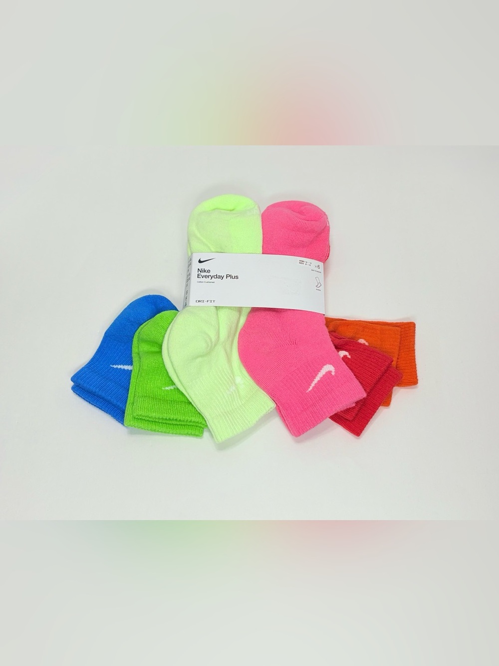 Nike dri fit everyday plus Socks cotton cushioned - rainbow multicolor 6 pairs